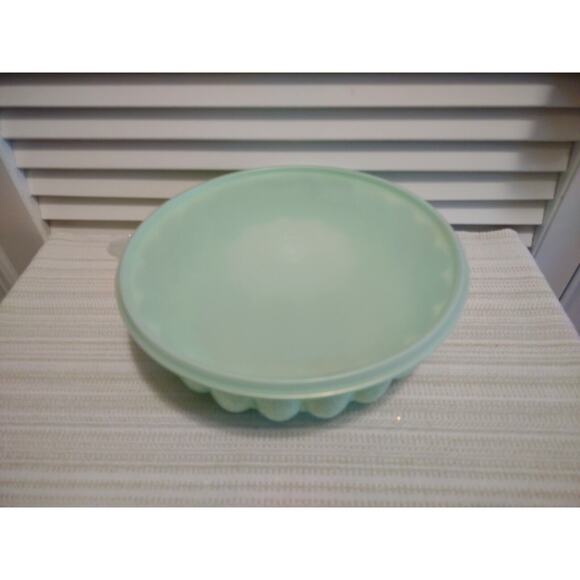 Vintage TUPPERWARE 3 Piece Jello Mold Ice Ring Mint Green 1201-2 - Picture 2 of 5